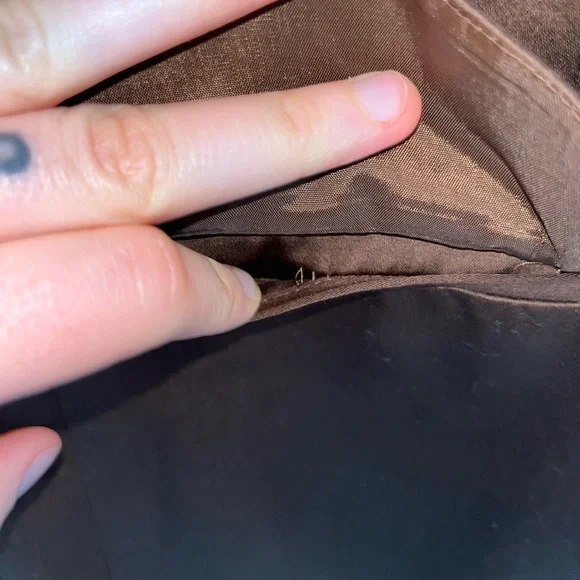 Amanda Smith chocolate blazer. Size 6. 97% cotton; 3% spandex. - Picture 6 of 6